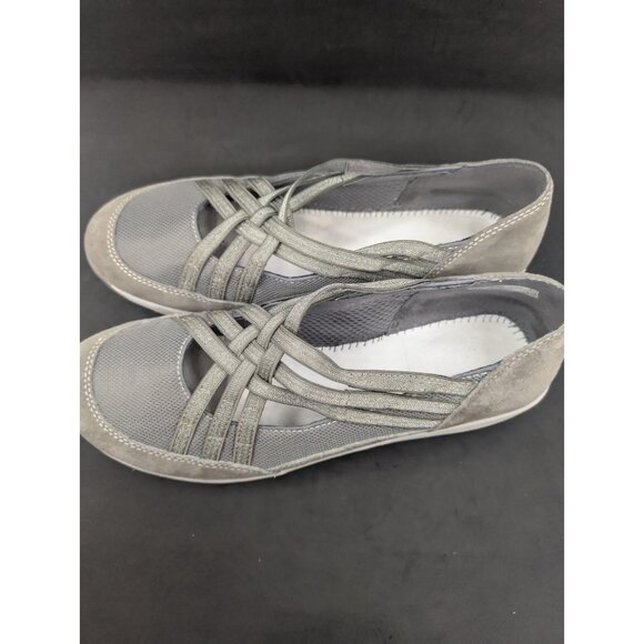 Dansko Shoes Women's Sz EU 40 US 9.5-10 Hilde Gray Suede Comfort Cross Strap - Picture 11 of 11